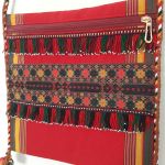 کیف کتان با نقش سوزن دوزی ترکمن | JCHK-12533