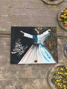 تابلو نقاشی رقص سماع روی بوم | JCHK-9436