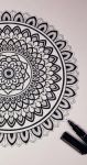 نقاشی ماندالای سیاه و سفید | JCHK-15281