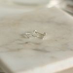 گوشواره زنانه (نقره) گوشواره طرح BM1 | JCHK-10501