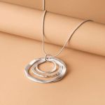 گردنبند زنانه گردنبند مدل 3 دایره | JCHK-10523