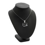 آویز اسم مامان و زنجیر نقره هدیه روز مادر | JCHK-16267