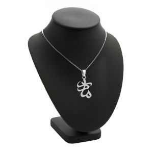 آویز اسم مادر و زنجیر نقره روز مادر | JCHK-16272