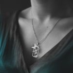 آویز اسم مامانم و زنجیر نقره روز مادر | JCHK-16273