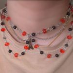 گردنبند سه لایه برج ایفل | JCHK-10084