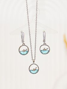 گردنبند نهنگ و دریا | JCHK-10234