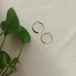 گوشواره حلقه ای (طلایی( | JCHK-10352