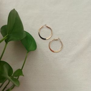 گوشواره حلقه ای (طلایی( | JCHK-10352