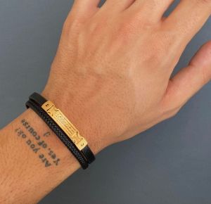 دستبند چرم مردانه carver | JCHK-10360