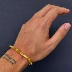 دستبند بنگل پیچی مردانه استیل  | JCHK-10412