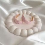 گوشواره حصیری رنگی استیل  | JCHK-10414