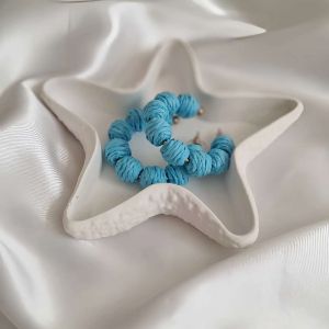 گوشواره حصیری رنگی استیل  | JCHK-10414