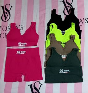 ست کراپ و شلوارک کبریتی | JCHK-10601