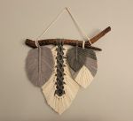 دیوارکوب برگ ۴تایی مکرومه | JCHK-10637