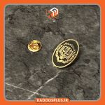 بج سینه مرکز وکلا بیضی مشکی طلایی ( ارسال رایگان) | JCHK-10767