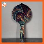 آینه دستی چوبی با چاپ طرح دلخواه ( ارسال رایگان) | JCHK-10769