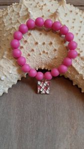 دستبند بچگانه صورتی | JCHK-10804