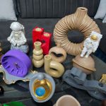 قالب سیلیکونی و طلقی سنگ مصنوعی و شمع