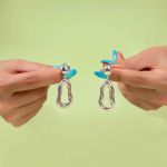 گوشواره نقره دفرمه | JCHK-10903