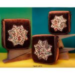 کیف نیمه دست دوز دوشی ترمه مدل هما | JCHK-11008 کیف نیمه دست دوز دوشی ترمه مدل هما | JCHK-11008