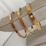 دستبند کارتیه،استیل درجه یک رنگ ثابت | JCHK-11013