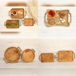 سینی چوبی و ظروف چوبی | JCHK-11098