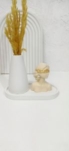 ست مجسمه ناتالی و گلدان مخروطی  | JCHK-12078