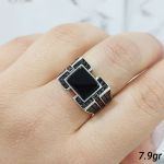 انگشتر مردانه نقره ۹۲۵ عیار  | JCHK-12282