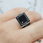 انگشتر مردانه نقره ۹۲۵ عیار  | JCHK-12282