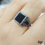 انگشتر مردانه نقره ۹۲۵ عیار  | JCHK-12282