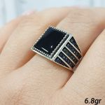 انگشتر مردانه نقره ۹۲۵ عیار  | JCHK-12282