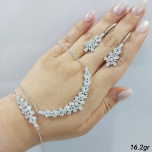 سرویس زنجیری نقره ۹۲۵ عیار  | JCHK-12318