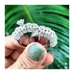 حلقه و پشت حلقه نقره| JCHK-1816