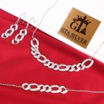 سرویس میکرو زنجیری طرح کارتیه نقره925 عیار | JCHK-5032 سرویس میکرو زنجیری طرح کارتیه نقره925 عیار | JCHK-5032