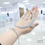 سرویس مارسا نقره 925 عیار کپی طلا سفید | JCHK-5110