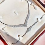 سرویس مارسا نقره925 عیار نگین جواهری | JCHK-5147