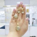 نیمست تراش دو رنگ طلایی و سفید نقره 925 عیار | JCHK-5240