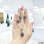 نیمست نقره 925 عیار سیاه قلم | JCHK-5246