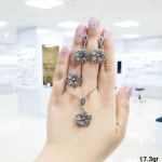 نیمست سیاه قلم نقره 925 عیار | JCHK-5252