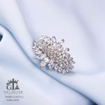 انگشترآتنا نقره925عیار کپی طلا سفید | JCHK-5262