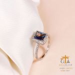 انگشترنقره925 عیار (سنگ اینکار با هر رنگی قابل تعویض میباشد) | JCHK-5271