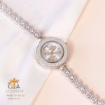 ساعت نقره925 عیار نگین جواهری کپی طلا | JCHK-5276