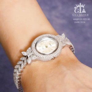 ساعت نقره 925 عیار مشابه طلا سفید | JCHK-5281