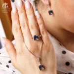 نیمست نقره925 عیار(سنگ اینکار دارای رنگبندی میباشد) | JCHK-5307