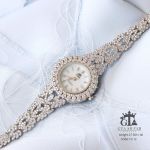 ساعت نقره مارک gta نگین برلیان | JCHK-5326