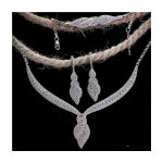 سرویس مارسا نقره925 عیار کپی طلا سفید | JCHK-5343