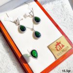 نیمست نقره (بدون زنجیر ) کپی طلا سفید نگین برلیان | JCHK-5414