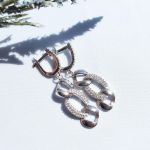 سرویس فیگارو آینه ای و نگین برلیان نقره 925 عیار | JCHK-5491