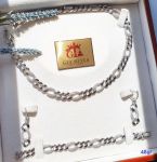 سرویس فیگارو آینه ای و نگین برلیان نقره 925 عیار | JCHK-5491