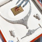 سرویس عروس مارسا نقره 925 عیار نگین برلیان | JCHK-5525